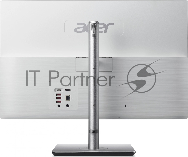 Моноблок Acer Aspire C24-195ES 23.8 Full HD Core Ultra 5 125U (1.3) 8Gb SSD512Gb Graphics CR Eshell GbitEth WiFi BT 65W клавиатура мышь Cam серебристый 1920x1080