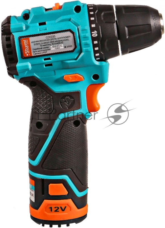 Дрель-шуруповерт Sturm! CD1235 аккум. патрон:быстрозажимной