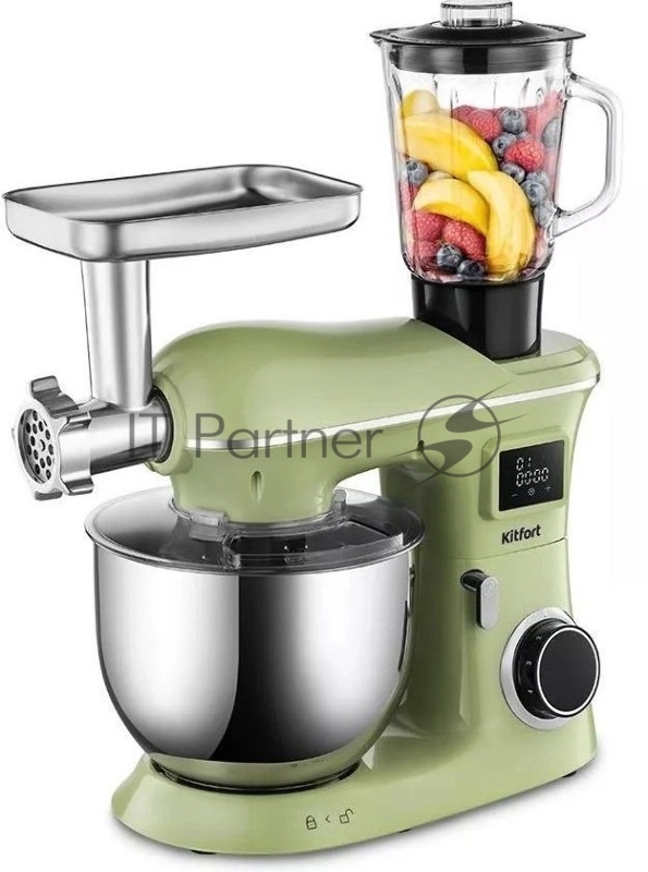 Миксер планетарный Kitfort КТ-4404 1900Вт зеленый