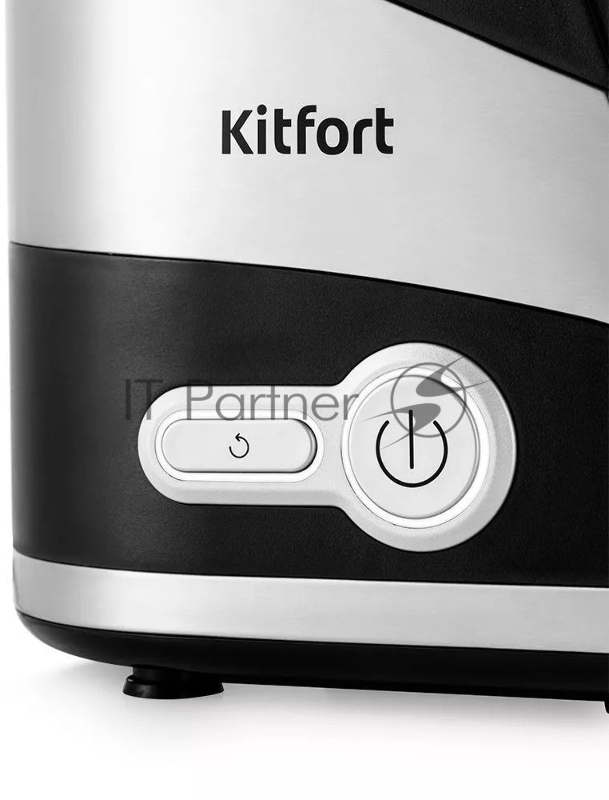 Соковыжималка шнековая Kitfort КТ-1140 150Вт рез.сок.:500мл. черный/нержавеющая сталь