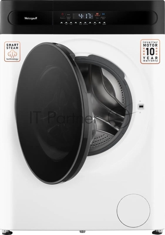 Стиральная машина Weissgauff WMD 49411 DC Inverter Steam, класс: B, загр.фронтальная макс.:11кг, (с сушкой) белый