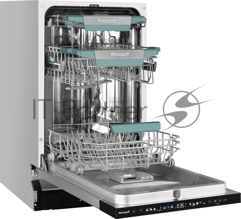 Встраиваемая посудомоечная машина Weissgauff BDW 4160 Ultra Real Autoopen Infolight, узкая