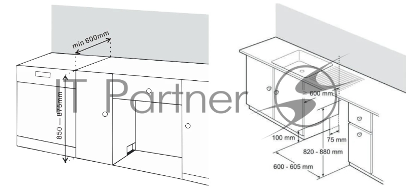 Посудомоечная машина HIBERG F68 1530 LB