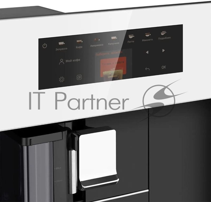 Кофемашина Weissgauff WCMI-572, Touch Cappuccino, 1400Вт, белый/черный