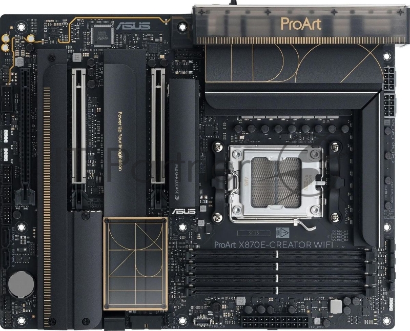 Материнская плата Asus PROART X870E-CREATOR WIFI SocketAM5 AMD X870 4xDDR5 ATX AC`97 8ch(7.1) 1 x 10Gigabit + 1 x 2.5Gigabit RAID+HDMI+DP