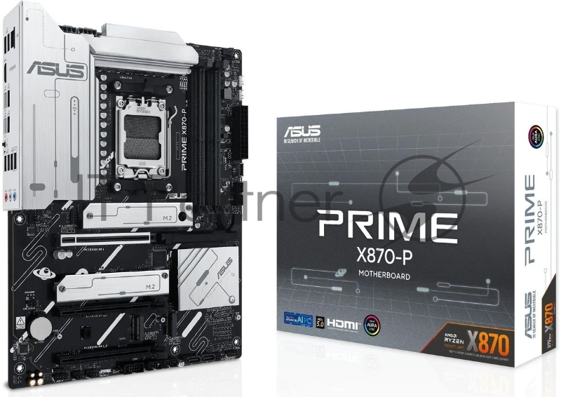 Материнская плата Asus PRIME X870-P SocketAM5 AMD X870 4xDDR5 ATX AC`97 8ch(7.1) 2.5Gg RAID+HDMI