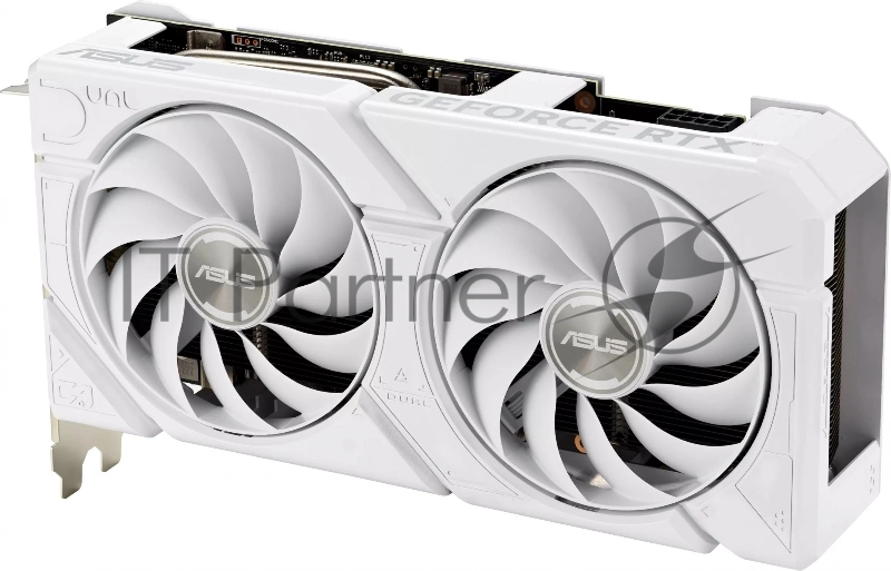 Видеокарта Asus PCI-E 4.0 DUAL-RTX4060-O8G-EVOWHITE NVIDIA GeForce RTX 4060 8Gb 128bit GDDR6 2505/17000 HDMIx1 DPx3 HDCP Ret
