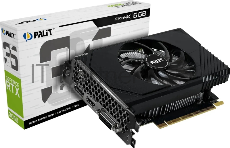 Видеокарта Palit PA-RTX3050 PCIE16 RTX3050 6GB STORMX 6GB V1