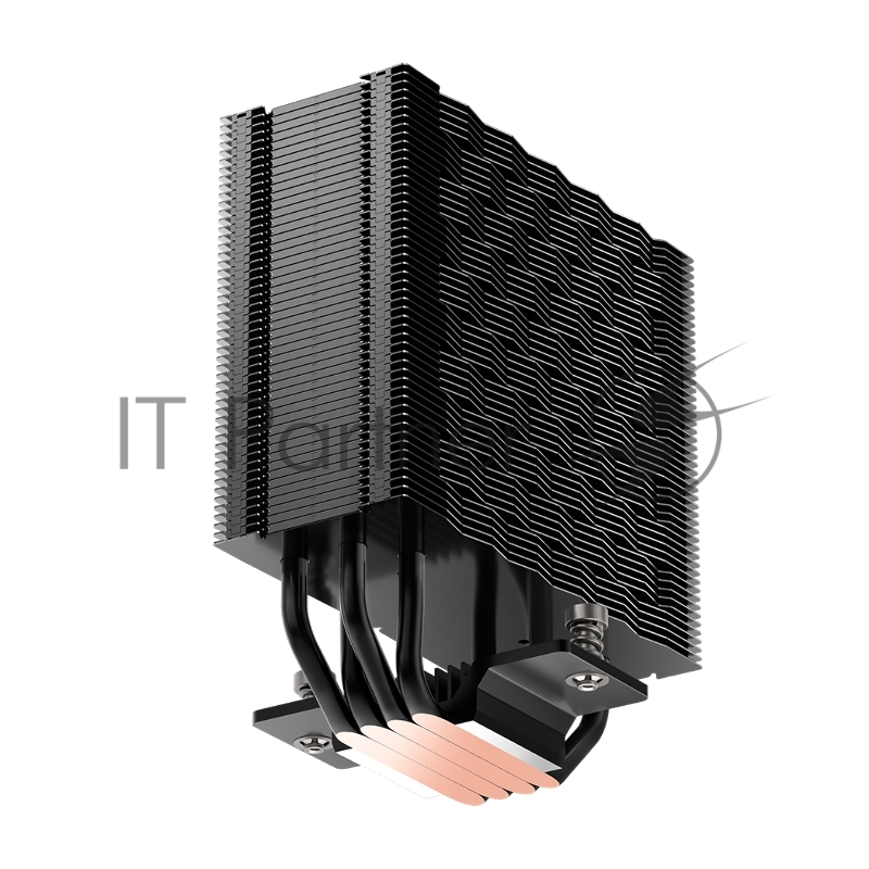 Кулер для процессора/ PCCooler RZ400 V2 BK (230W, 4-pin PWM, 155mm, Al/Cu, 4x6mm, 1x120mm, 86.73CFM, 32dBA, 2200RPM, S: 1851/1700/1200/115X, AM5/AM4, black)