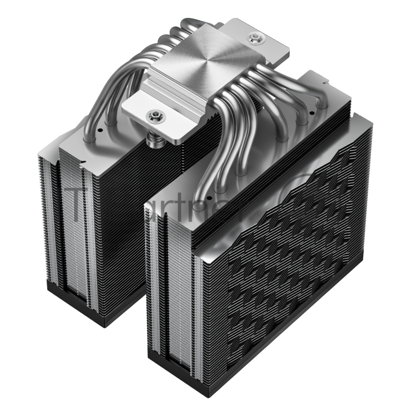 Кулер для процессора/ PCCooler RZ620 BK (260W, 4-pin PWM, 157.5mm, Al/Cu, 6x6mm, 1x120mm, 86.73CFM, 32dBA, 2200RPM, S: 1851/1700/1200/115X, AM5/AM4, black)