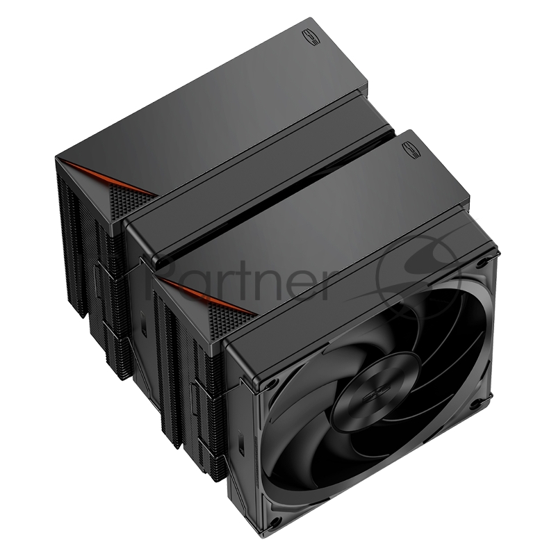 Кулер для процессора/ PCCooler RZ620 BK (260W, 4-pin PWM, 157.5mm, Al/Cu, 6x6mm, 1x120mm, 86.73CFM, 32dBA, 2200RPM, S: 1851/1700/1200/115X, AM5/AM4, black)