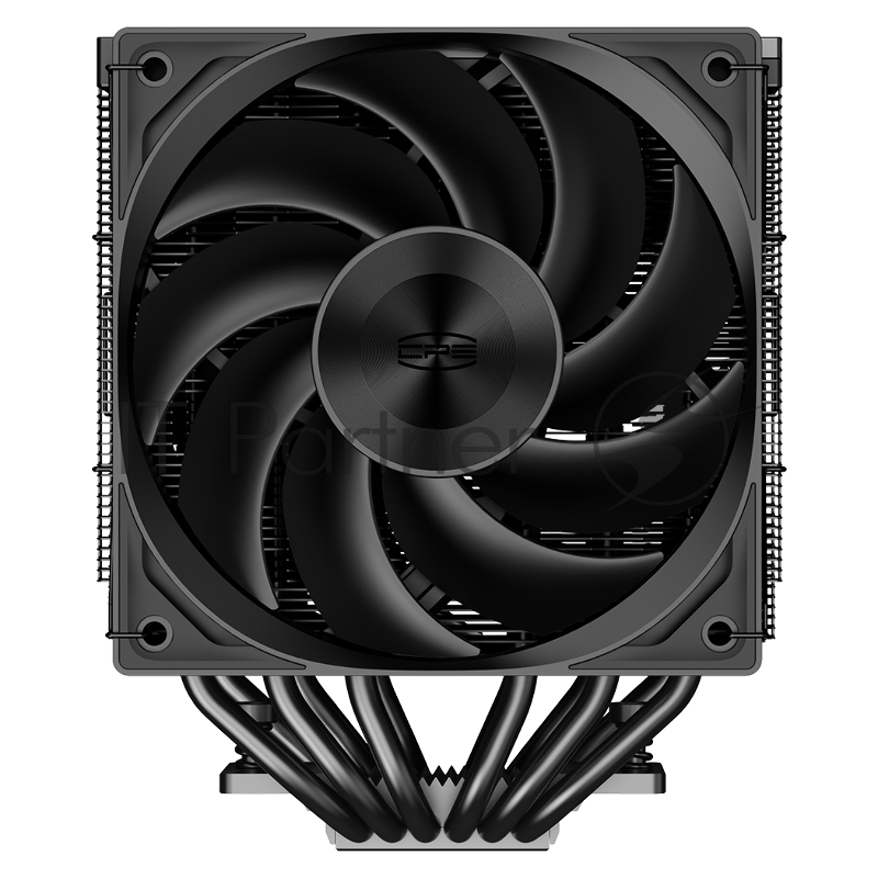 Кулер для процессора/ PCCooler RZ620 BK (260W, 4-pin PWM, 157.5mm, Al/Cu, 6x6mm, 1x120mm, 86.73CFM, 32dBA, 2200RPM, S: 1851/1700/1200/115X, AM5/AM4, black)