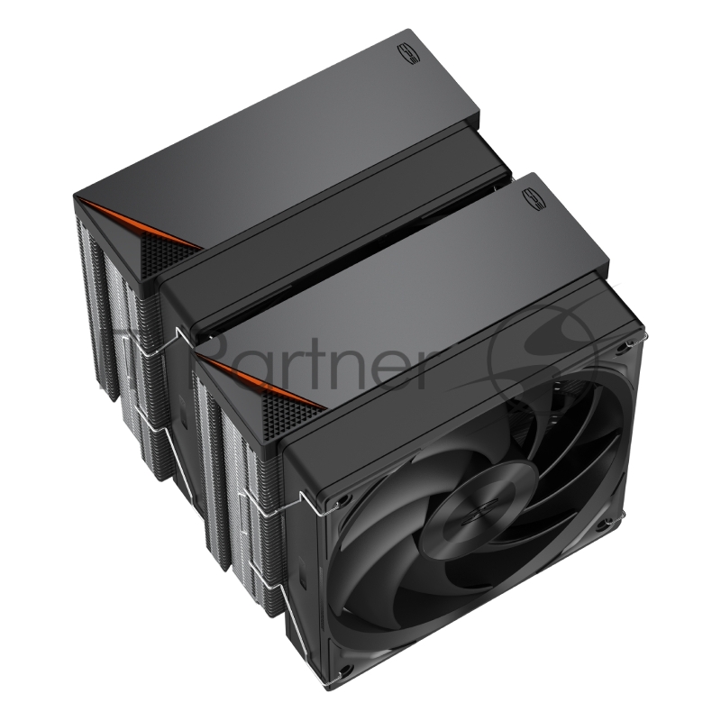 Кулер для процессора/ PCCooler RZ620 BK (260W, 4-pin PWM, 157.5mm, Al/Cu, 6x6mm, 1x120mm, 86.73CFM, 32dBA, 2200RPM, S: 1851/1700/1200/115X, AM5/AM4, black)