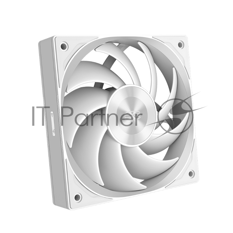 Кулер для корпуса/ PCCooler F5R120 (120x120x25mm, 4-pin PWM, 86.73CFM, 32dBA, 2200RPM, White)