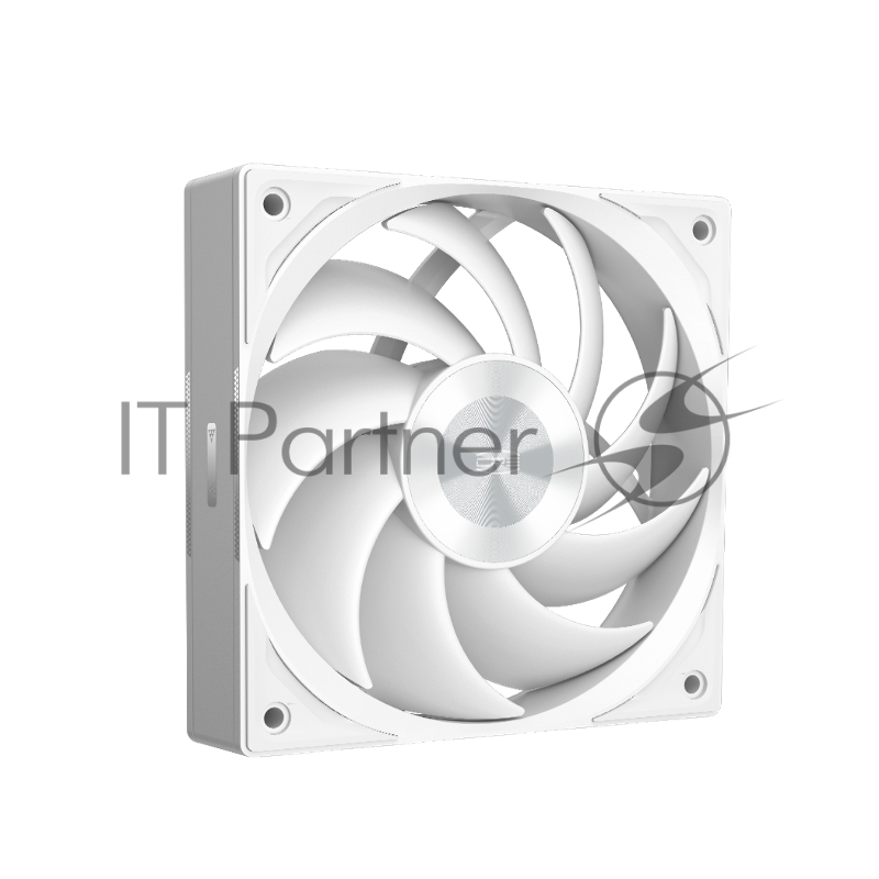 Кулер для корпуса/ PCCooler F5R120 (120x120x25mm, 4-pin PWM, 86.73CFM, 32dBA, 2200RPM, White)