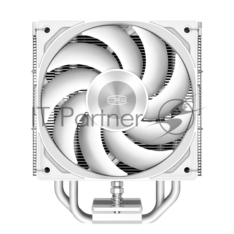Кулер для процессора/ PCCooler RZ400 V2 WH (230W, 4-pin PWM, 155mm, Al/Cu, 4x6mm, 1x120mm, 86.73CFM, 32dBA, 2200RPM, S: 1851/1700/1200/115X, AM5/AM4, black)