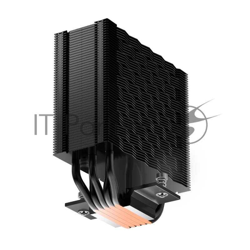 Кулер для процессора/ PCCooler RZ500 BK (250W, 4-pin PWM, 155mm, Al/Cu, 5x6mm, 1x120mm, 86.73CFM, 32dBA, 2200RPM, S: 1851/1700/1200/115X, AM5/AM4, black)