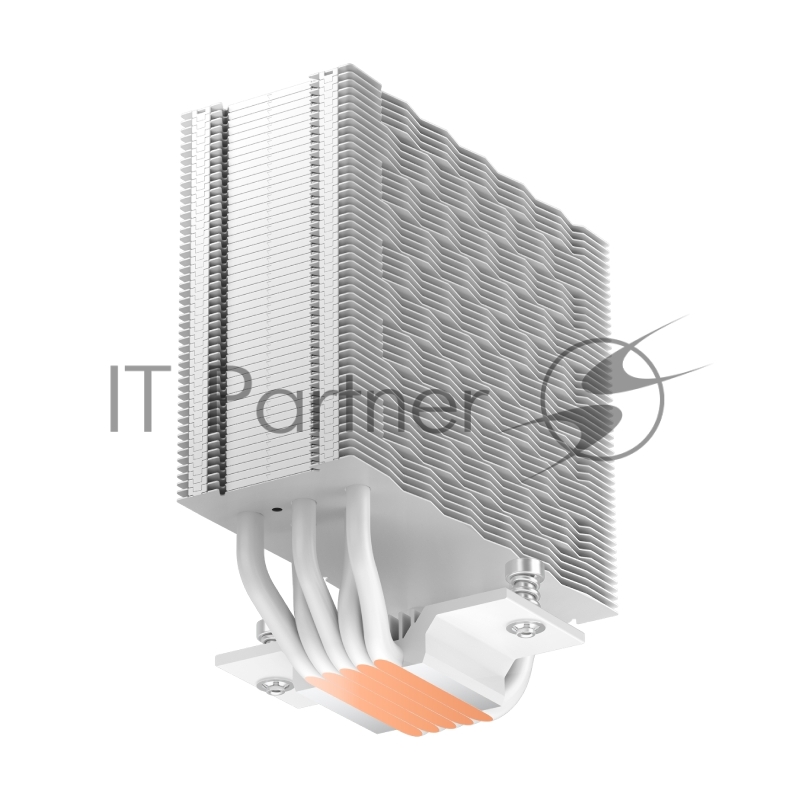 Кулер для процессора/ PCCooler RZ500 WH (250W, 4-pin PWM, 155mm, Al/Cu, 5x6mm, 1x120mm, 86.73CFM, 32dBA, 2200RPM, S: 1851/1700/1200/115X, AM5/AM4, white)