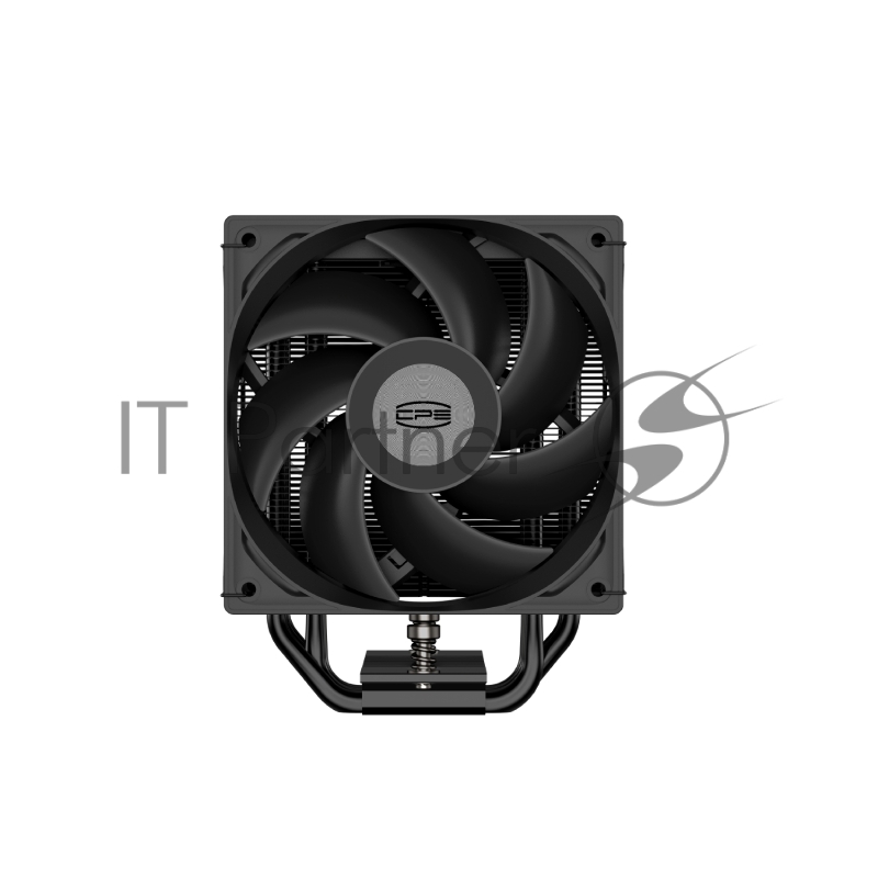 Кулер для процессора/ PCCooler RT500 Digital BK (240W, 4-pin PWM, LED temp., 152mm, Al/Cu, 5x6mm, 1x120mm, 73.32CFM, 34.9dBA, 2200RPM, S: 1851/1700/1200/115X, AM5/AM4, black)