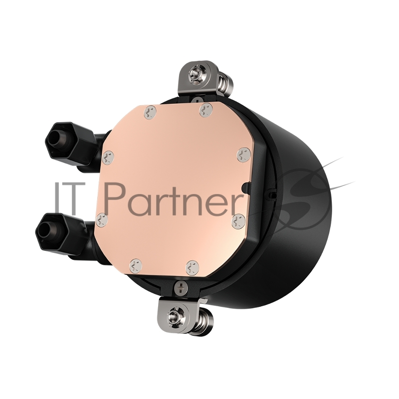 Система охлаждения/ PCCooler DA240 ARGB BK (270W, 240mm, Black, ARGB/ Fans: 2x120mm, 73.6CFM, -dBA, 1800RPM/ Pump height 55mm, -dBA, 3000RPM, Rad thickness 27mm/ S: 1851, 1700, 1200, 20XX, 115X, AM5, AM4)