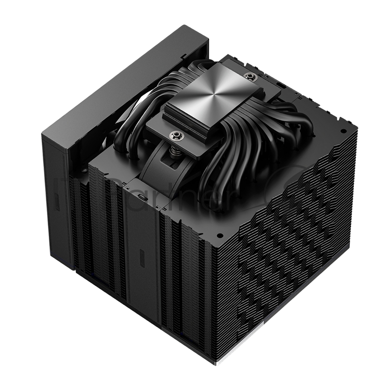 Кулер для процессора/ PCCooler RZ820 BK (289W, 4-pin PWM, 165mm, Al/Cu, 4x8mm+4x6mm, 1x140mm+1x150mm, 71.9CFM/86.7CFM, 27.1dBA/32dBA, 1500RPM/2200RPM, S: 1851/1700/1200/20XX/115X, AM5/AM4, black)