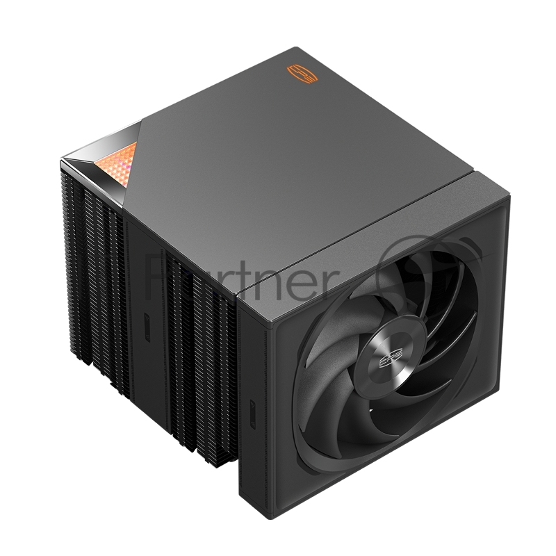 Кулер для процессора/ PCCooler RZ820 BK (289W, 4-pin PWM, 165mm, Al/Cu, 4x8mm+4x6mm, 1x140mm+1x150mm, 71.9CFM/86.7CFM, 27.1dBA/32dBA, 1500RPM/2200RPM, S: 1851/1700/1200/20XX/115X, AM5/AM4, black)