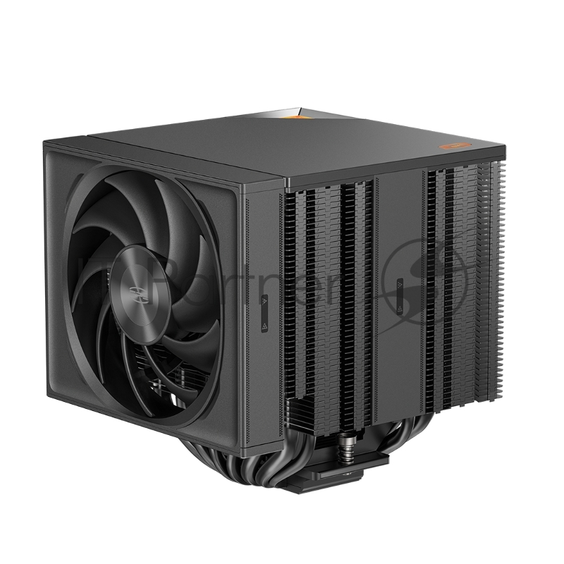Кулер для процессора/ PCCooler RZ820 BK (289W, 4-pin PWM, 165mm, Al/Cu, 4x8mm+4x6mm, 1x140mm+1x150mm, 71.9CFM/86.7CFM, 27.1dBA/32dBA, 1500RPM/2200RPM, S: 1851/1700/1200/20XX/115X, AM5/AM4, black)