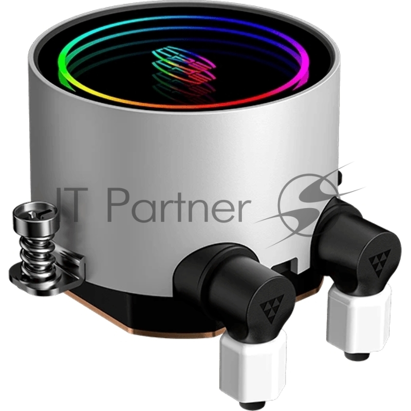 Система охлаждения/ PCCooler DA360 ARGB WH (280W, 360mm, White, ARGB/ Fans: 3x120mm, 72.1CFM, 33.8dBA, 1800RPM/ Pump height 55mm, 28dBA, 3000RPM, Rad thickness 27mm/ S: 1851, 1700, 1200, 20XX, 115X, AM5, AM4)