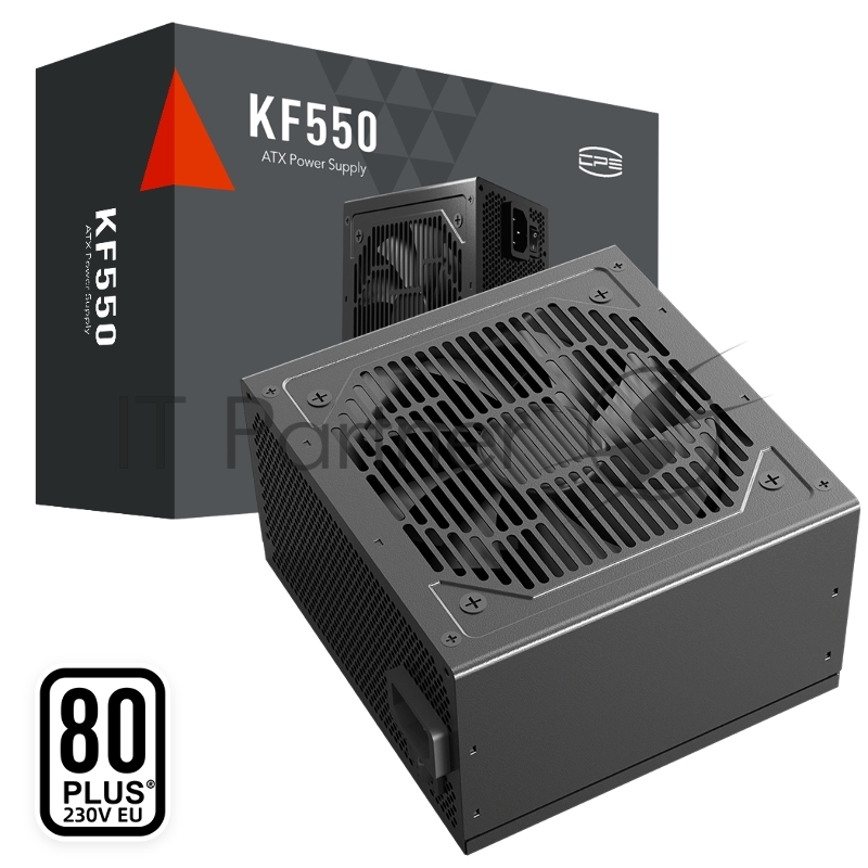 Блок питания ПК/ PCCOOLER, 550W 80+ White (ATX, ATX 2.4, Non-modular, 1x24(20+4)pin 550mm, 1xCPU*2 8(4+4)pin 610+150mm, 1xPCIe*2 8(6+2)pin 510+150mm, 2xSATA*3+MOLEX4pin*1 450+150+150+150mm , Active, 120x120mm, 140x150x86mm, APFC, OVP, SCP, OPP (140-1