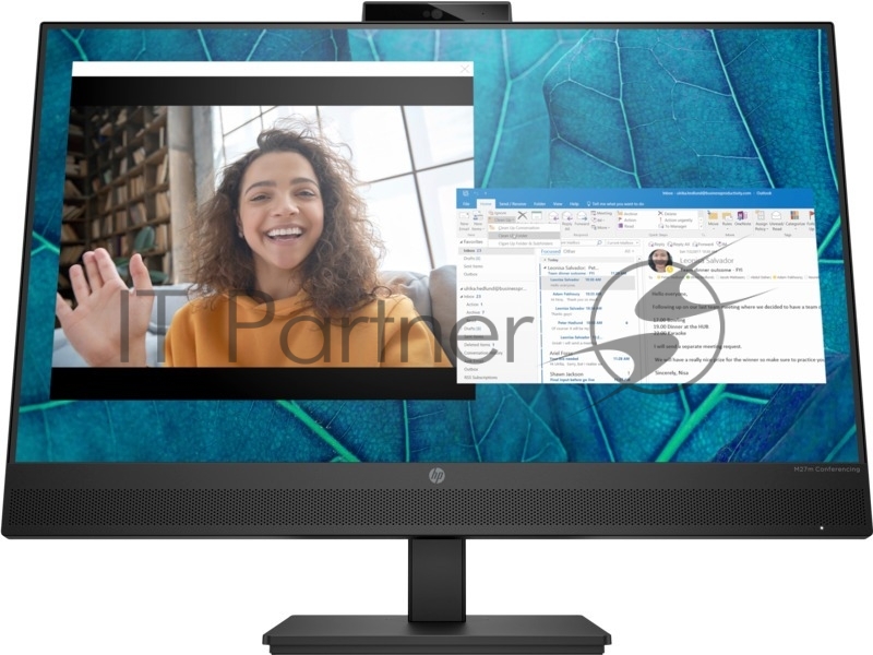 Монитор 27HP Conferencing M27m IPS, 1920x1080, 75 Гц, 5 мс, 16:9, 300 кд/м2, DP, HDMI, USB-C, 2xUSB-A черный