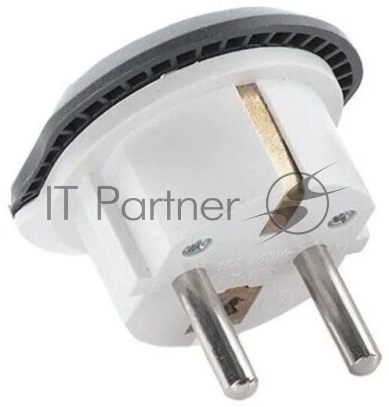 Адаптер-переходник Premier 11626/1 (1 розетка) темно-серый (пакет ПЭ)