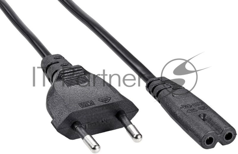 Кабель Premier 5-180 IEC C7 (2-pin) Евровилка 1.8м (5-180(0.5) 1.8) черный (Bulk)