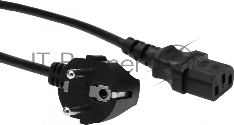 Кабель Premier 5-280 IEC C13 Евровилка угловой 10м (5-280(0.75) 10.0) черный (Bulk)