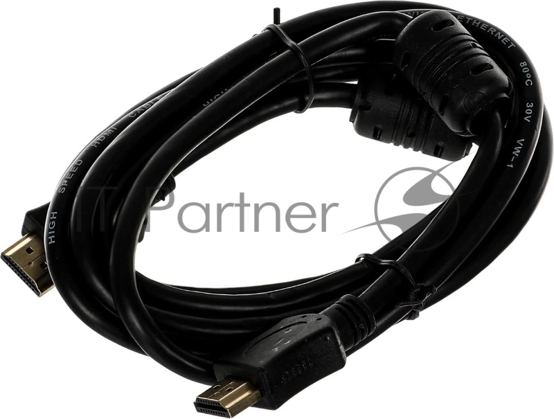 Кабель соединительный аудио-видео Premier 5-813 HDMI (m)/HDMI (m) 2м. феррит.кольца черный (5-813 2.0)
