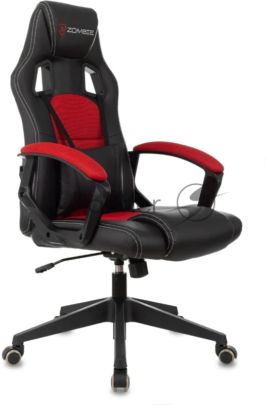 Кресло игровое Zombie Arena черный/красный