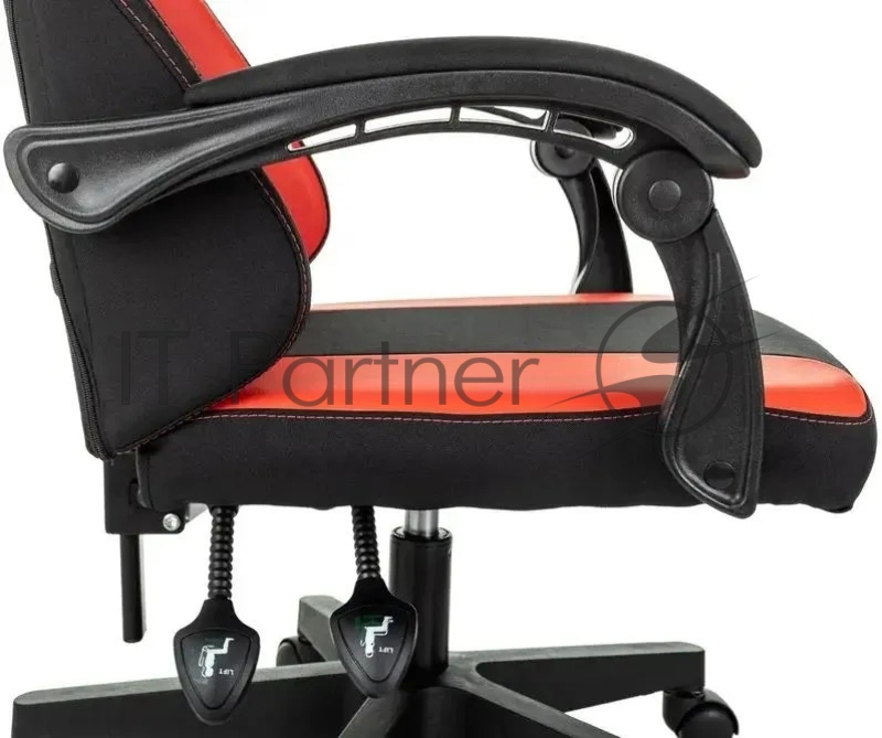 Кресло игровое Zombie Rudger черный/красный