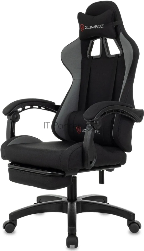 Кресло игровое Zombie Shadow черный/серый