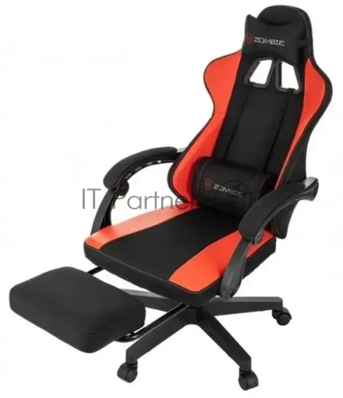 Кресло игровое Zombie Weaver черный/красный