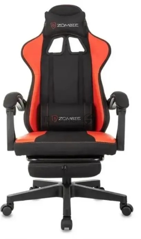 Кресло игровое Zombie Weaver черный/красный