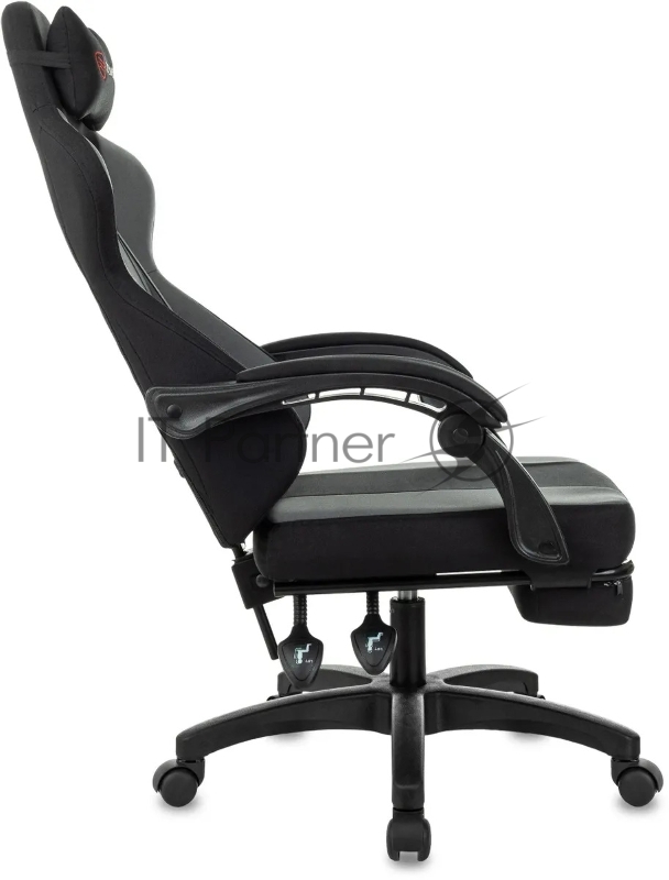 Кресло игровое Zombie Weaver черный/серый