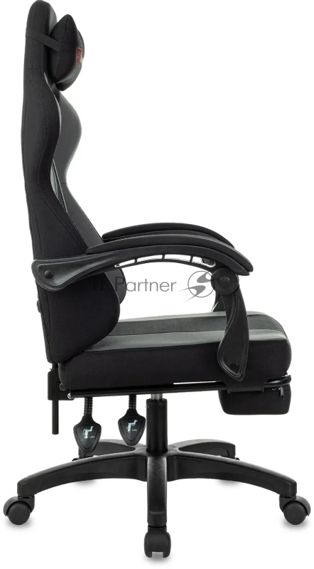 Кресло игровое Zombie Weaver черный/серый