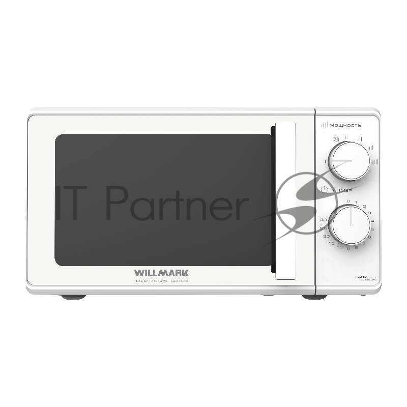 Микроволновая печь WILLMARK WMO-203GMW (20л,700Вт, механич.ПУ, ручка д/л откр.дв.,6 ур.мощн., белая)