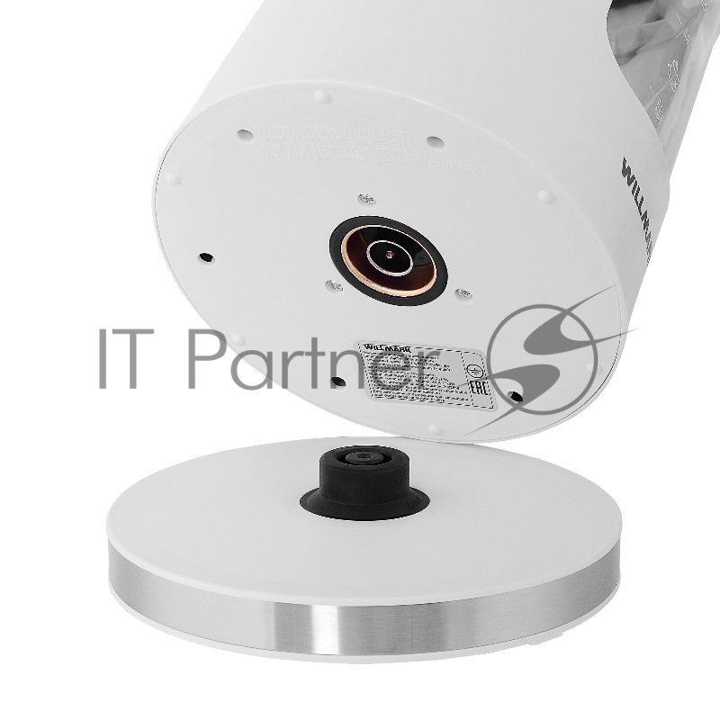 Чайник эл. WILLMARK WEK-1725W (1.7л, пов. на 360град., LED-подсв.,двустенный корпус,2200Вт,белый)