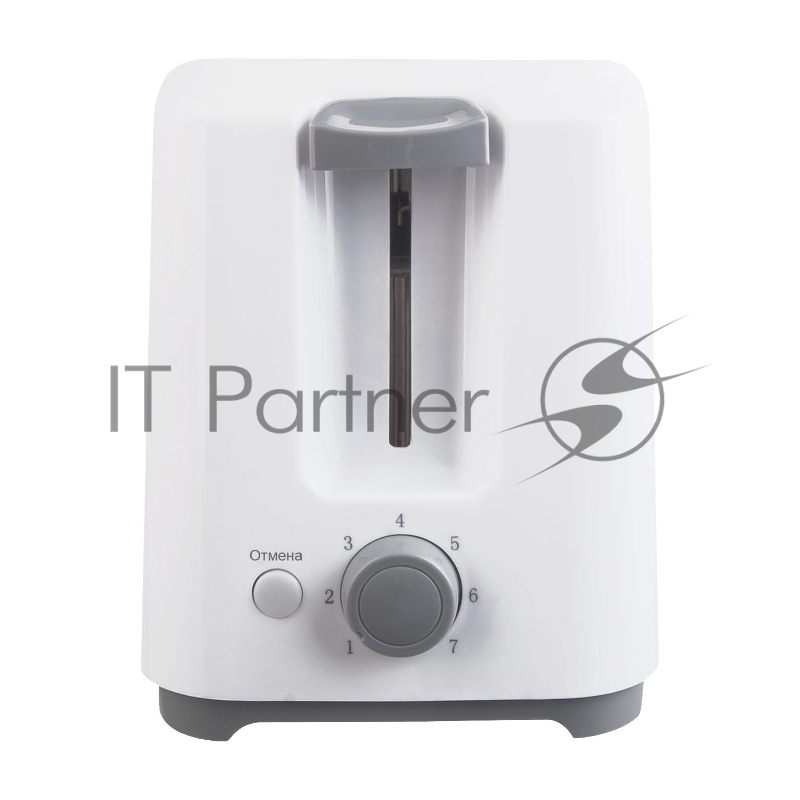 Тостер WILLMARK WTS-9218Р (800 Вт.,7 степ.обжар.,2 отдела,поддон для крошек, центр. тостов, белый)