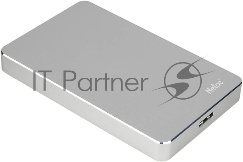 Внешний жесткий диск 2.5 Netac (NT05K330N-001T-30SL) 1Tb K330, micro USB 3.0, алюминиевый корпус, серебристый, retail
