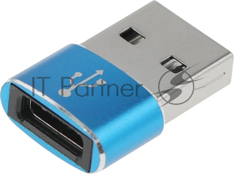 Адаптер Premier 6-071 USB 2.0 A(m) USB Type-C (f) синий (пакет)