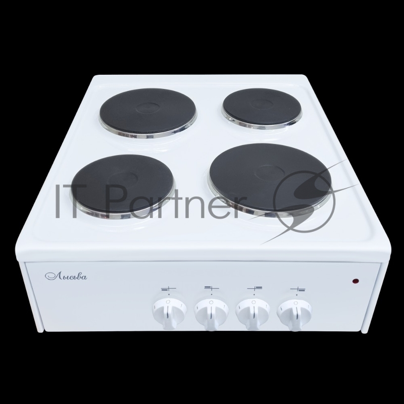 Плита Электрическая Лысьва ПЭН 40М белый ДА эмалированный металл (настольная)