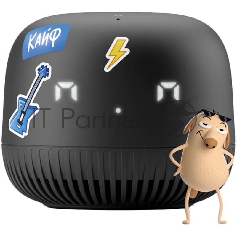 Умная колонка VK Капсула Нео Маруся черный 5W 1.0 BT/Wi-Fi 12м (VKSP11BK)