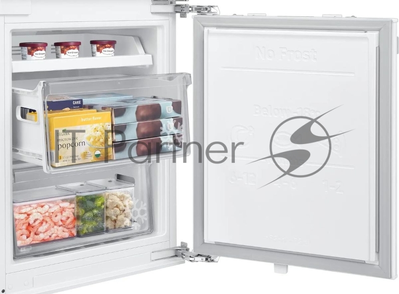Холодильник Samsung BRB26715DWW/EF белый двухкамерный 190/74л морозилка снизу, No Frost