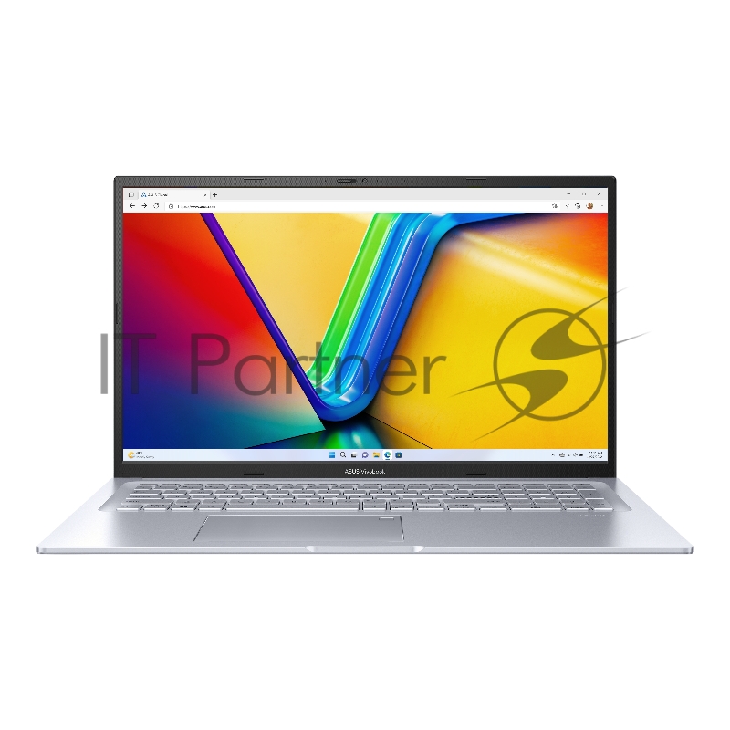 Ноутбук ASUS VivoBook 17X M3704YA Ryzen 5 7430U 16Gb SSD 1Tb AMD Radeon Graphics 17,3 FHD IPS 50Вт*ч No OS Серебристый M3704YA-AU159 90NB1191-M008F0
